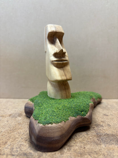 Hand-Carved Moai