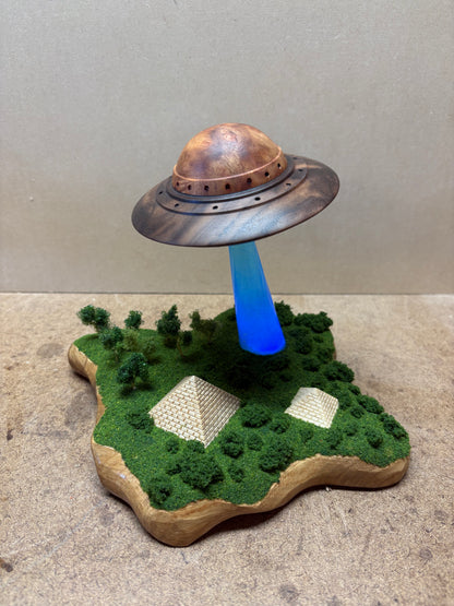 UFO over Ancient Pyramids