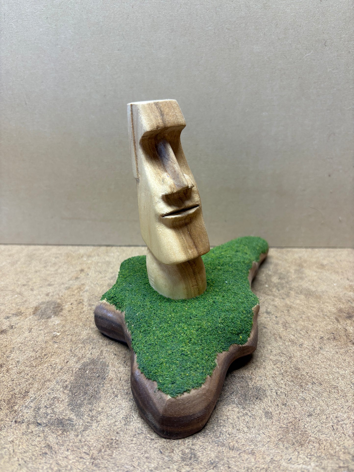 Hand-Carved Moai