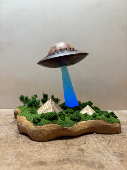 UFO over Ancient Pyramids