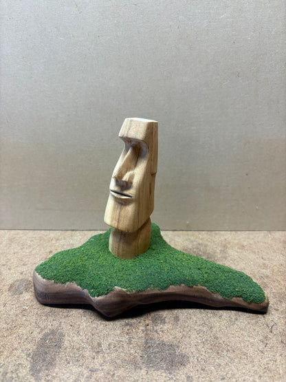 Hand-Carved Moai