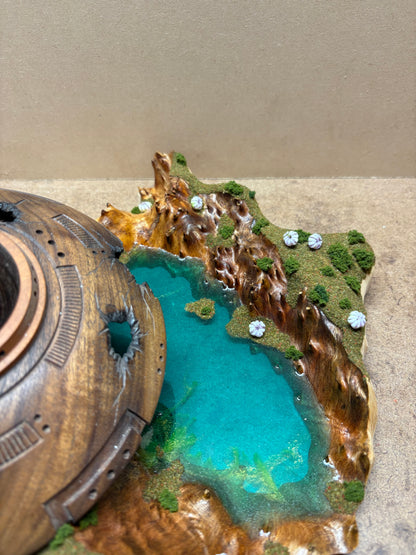 UFO Crashed on Alien World