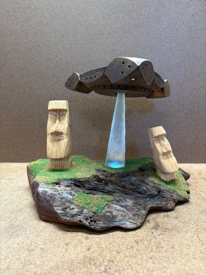 Black Triangle UFO over Easter Island